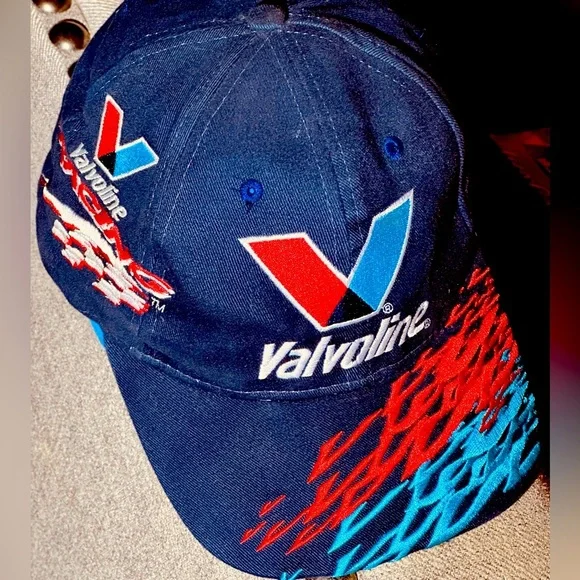 Rare vintage Baseball Cap Hat NASCAR 10 Valvoline Scott Riggs Racing Eagle One - Picture 1 of 6